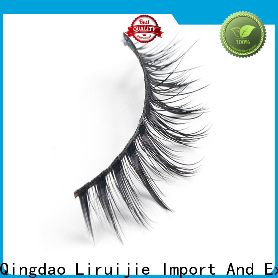 Liruijie fiber synthetic lashes suppliers for round eyes