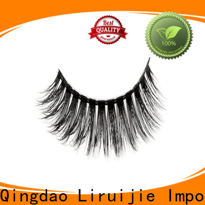 Liruijie wave synthetic eyelash manufacturers for round eyes