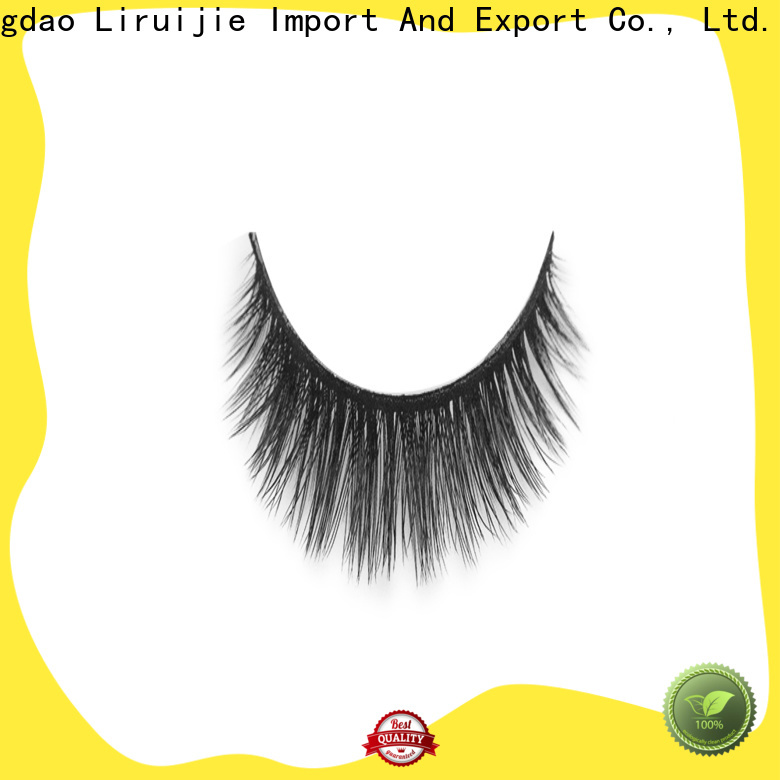 Liruijie New 3d synthetic lashes suppliers for round eyes