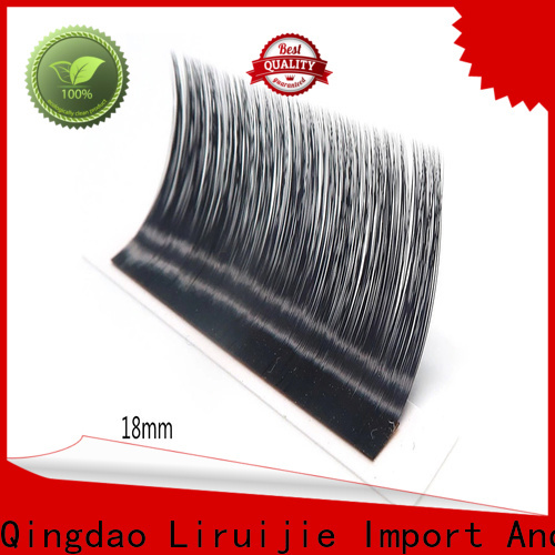 Liruijie Latest human hair eyelash extensions suppliers for straight lashes