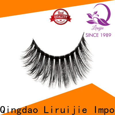 Liruijie mink synthetic lashes factory for almond eyes