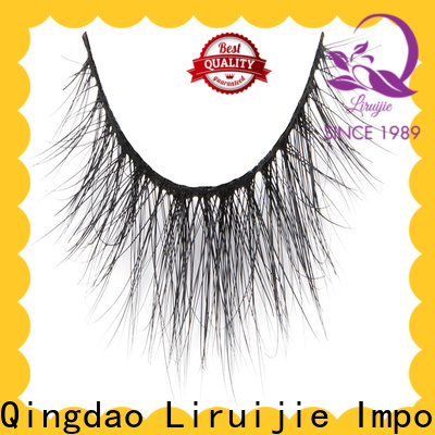 Liruijie fluffy private label mink eyelashes manufacturer for business for sensitive eyes